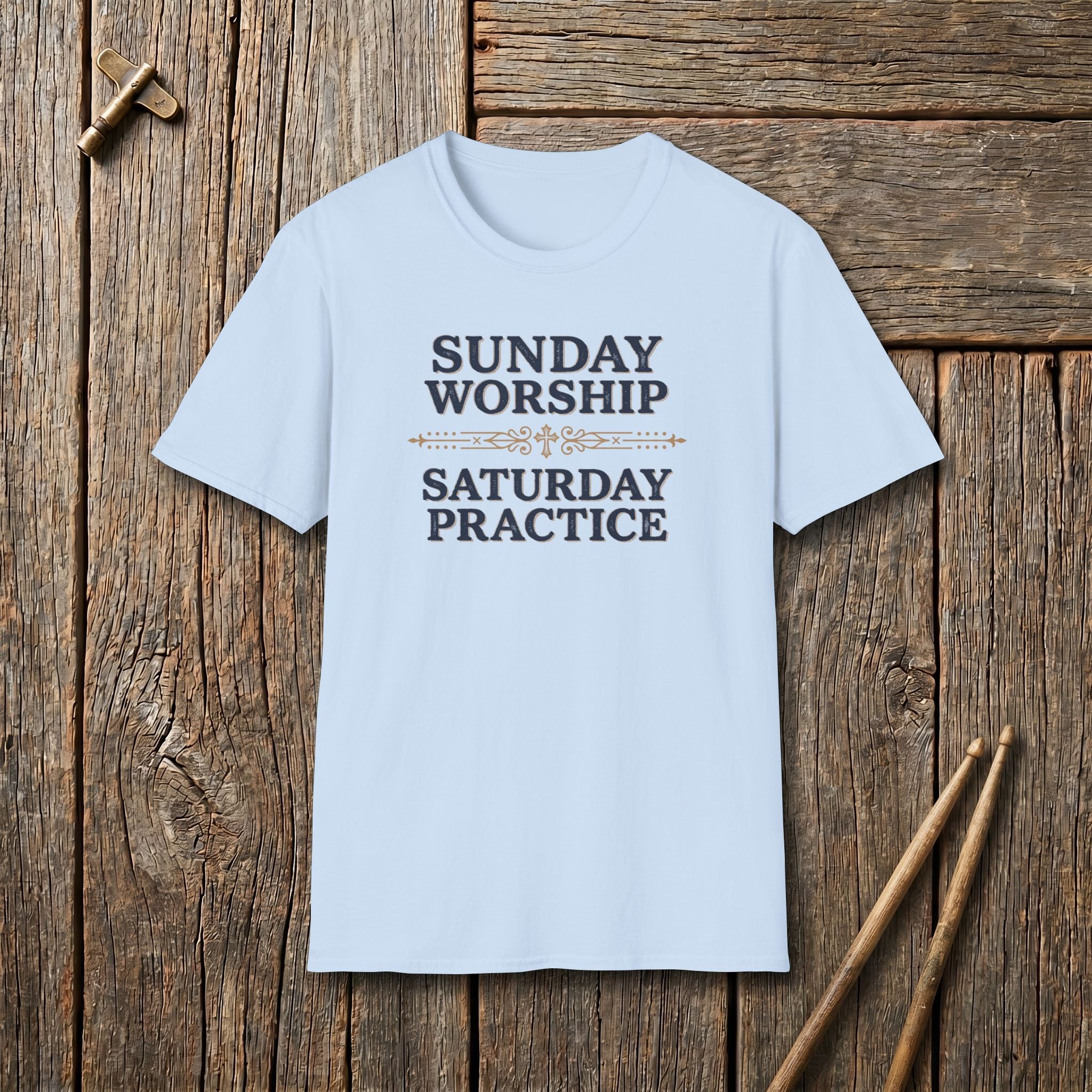 Sunday Worship, Saturday Practice T-Shirt