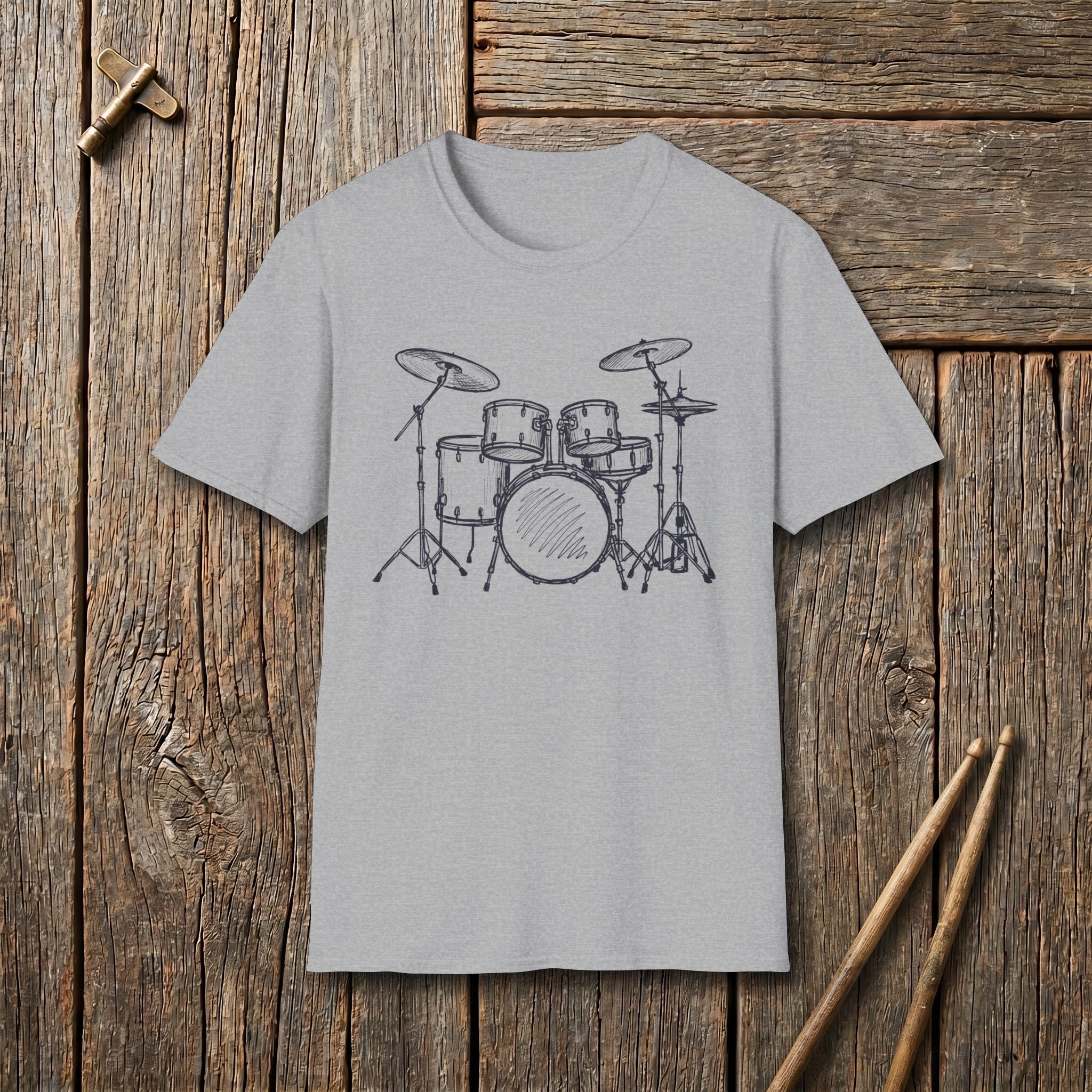 Sketch Drum Kit T-Shirt