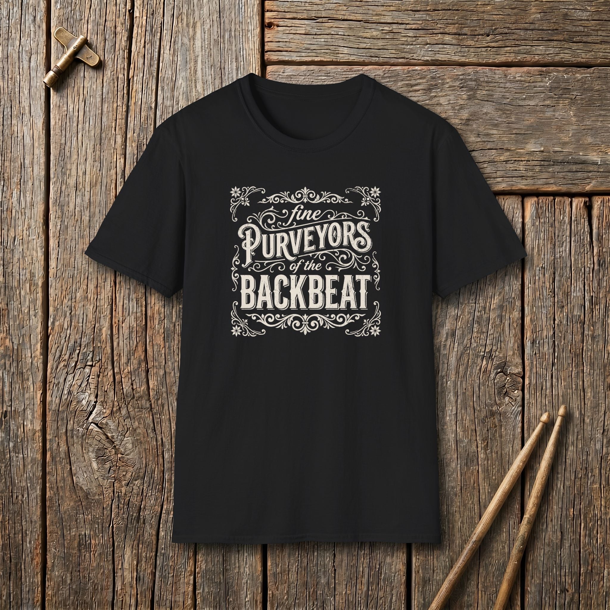 Fine Purveyors of the Backbeat Vintage Style T-Shirt