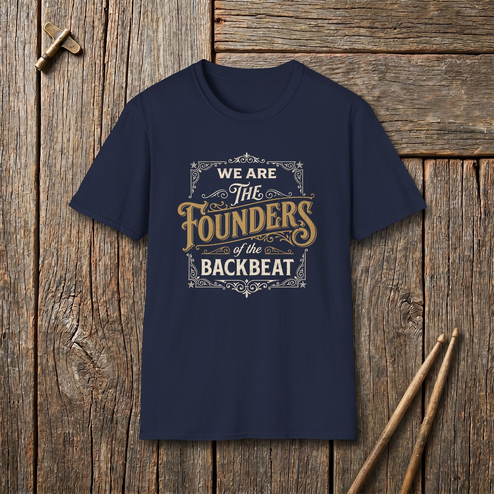 Founders of the Backbeat Vintage Style T-Shirt
