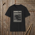 Drummer Facts - Funny Nutrition Label Drummer T-Shirt