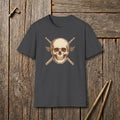 Skull with Crossed Drumsticks T-Shirt