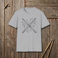 Sweat Crossed Drumsticks Doodle T-Shirt