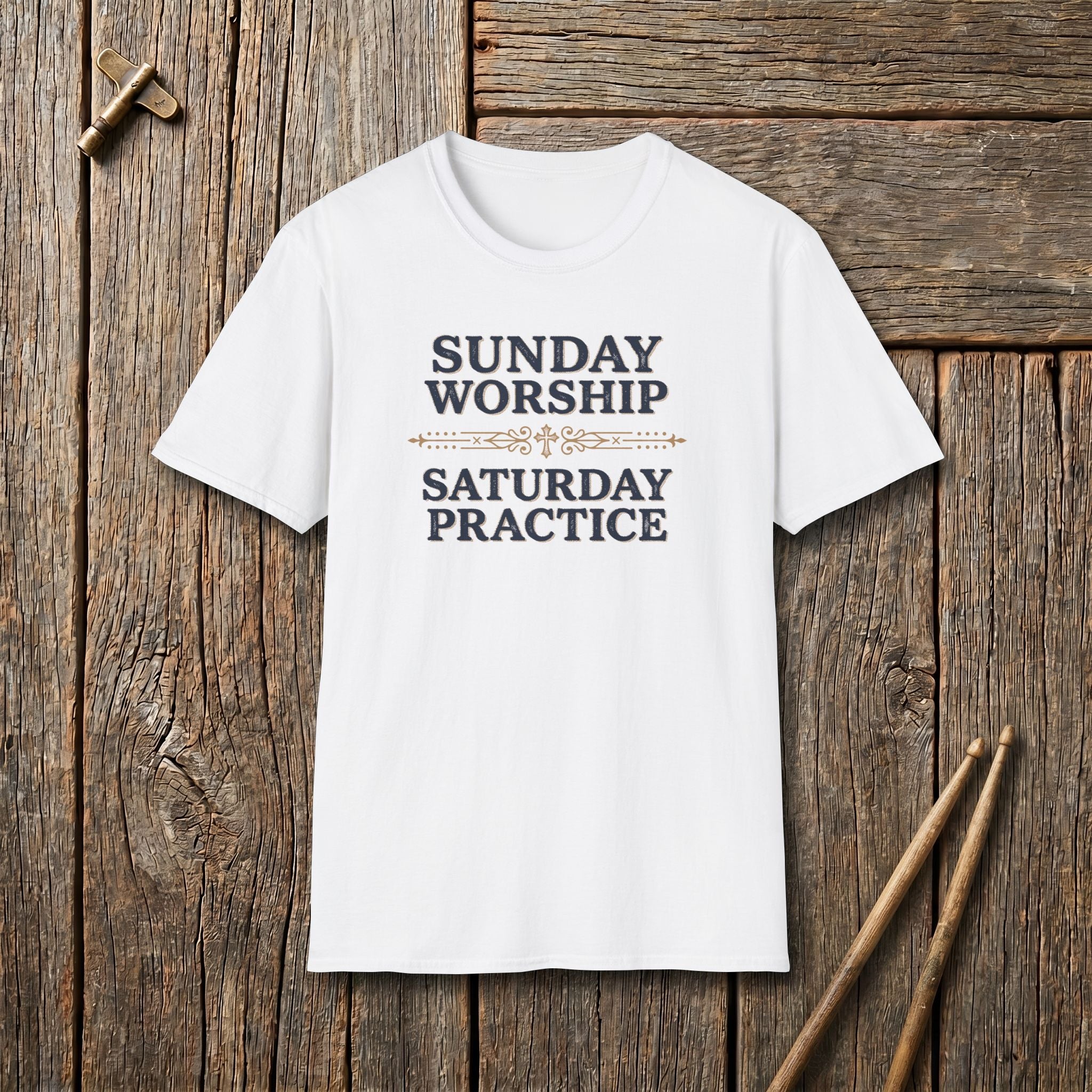 Sunday Worship, Saturday Practice T-Shirt