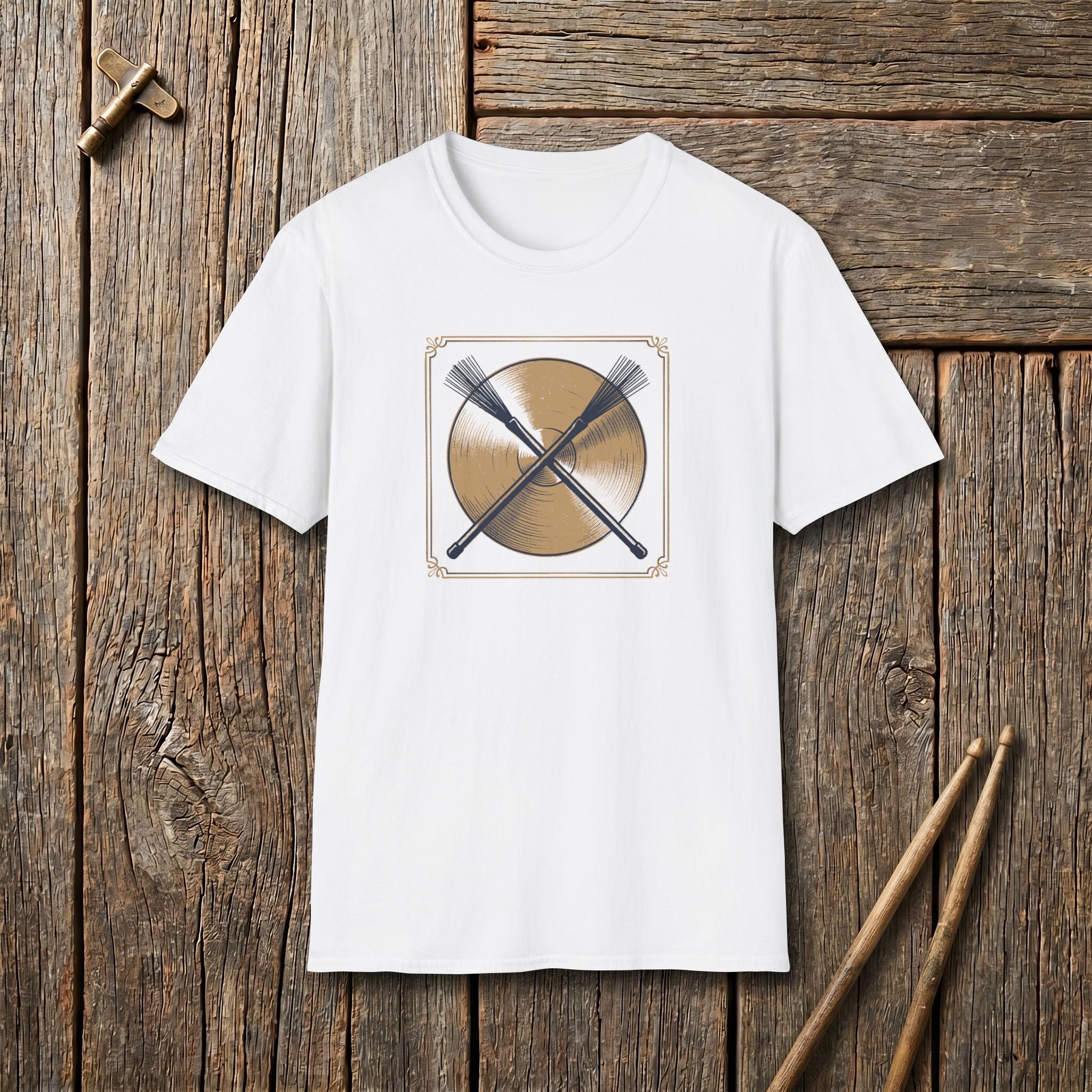 Brushes Cymbal Vintage T-Shirt