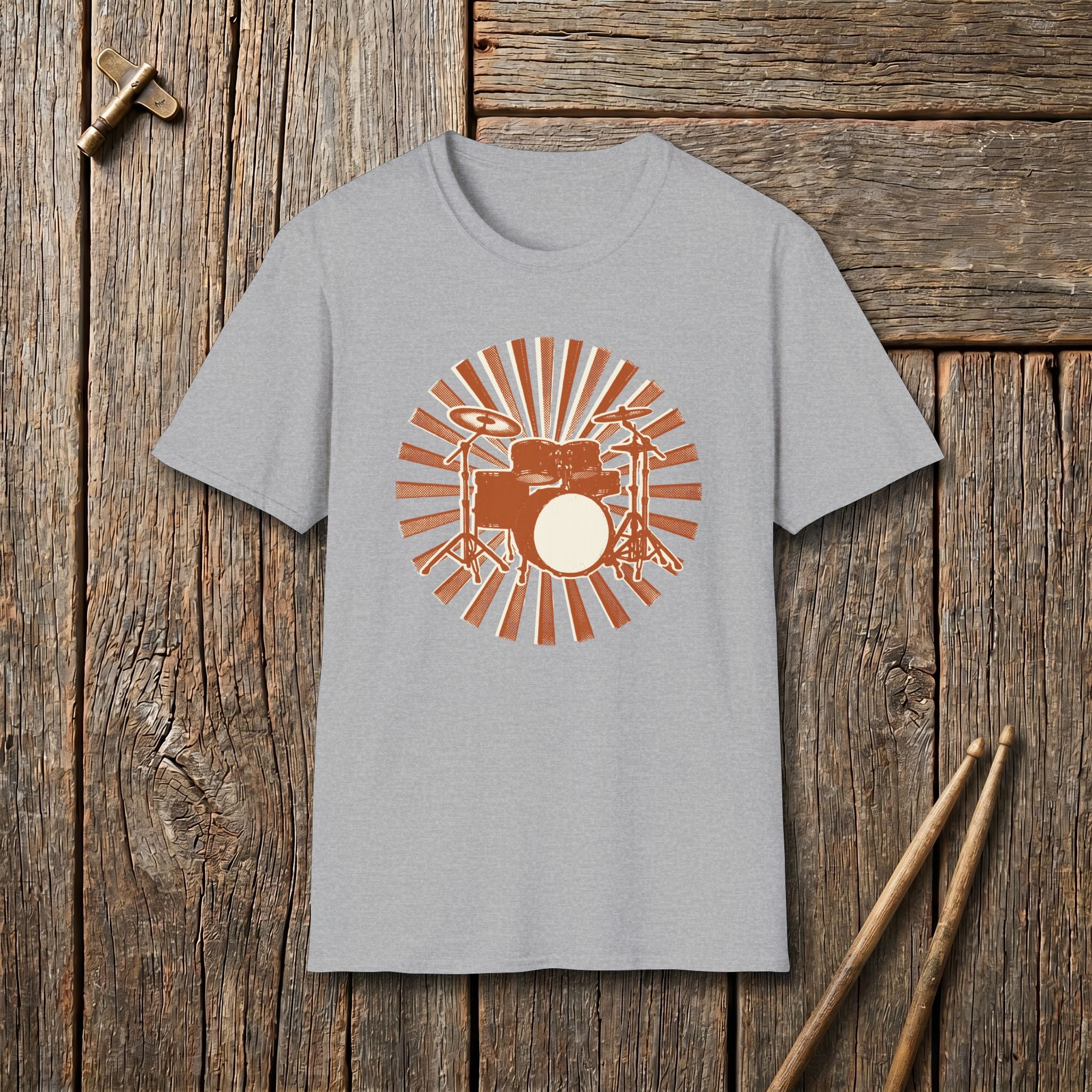 Vintage Sunburst Drum Kit T-Shirt