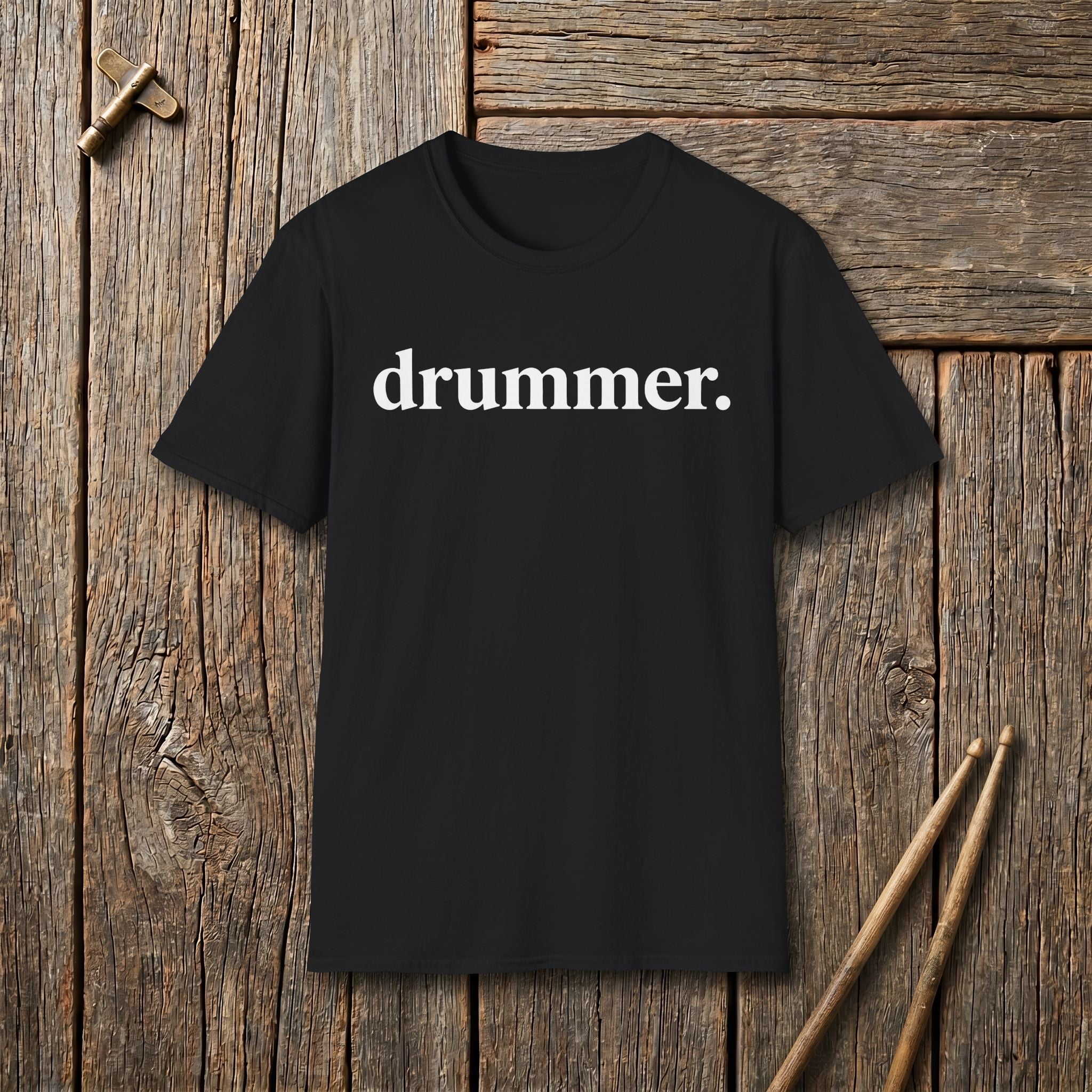 Drummer Text T-Shirt