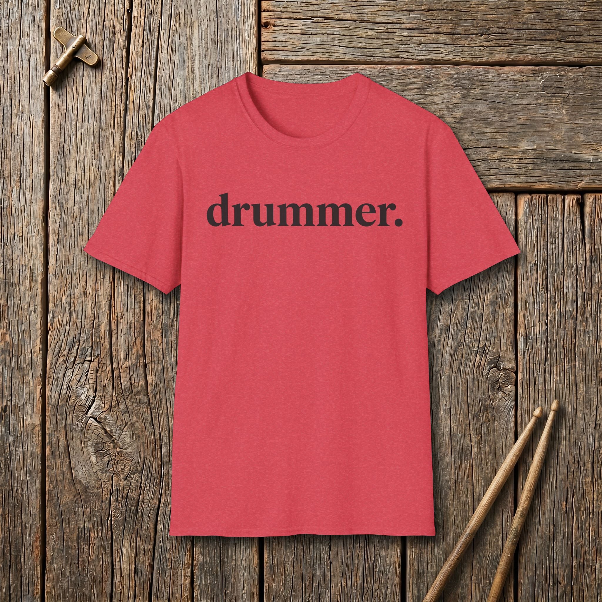 Drummer Text T-Shirt