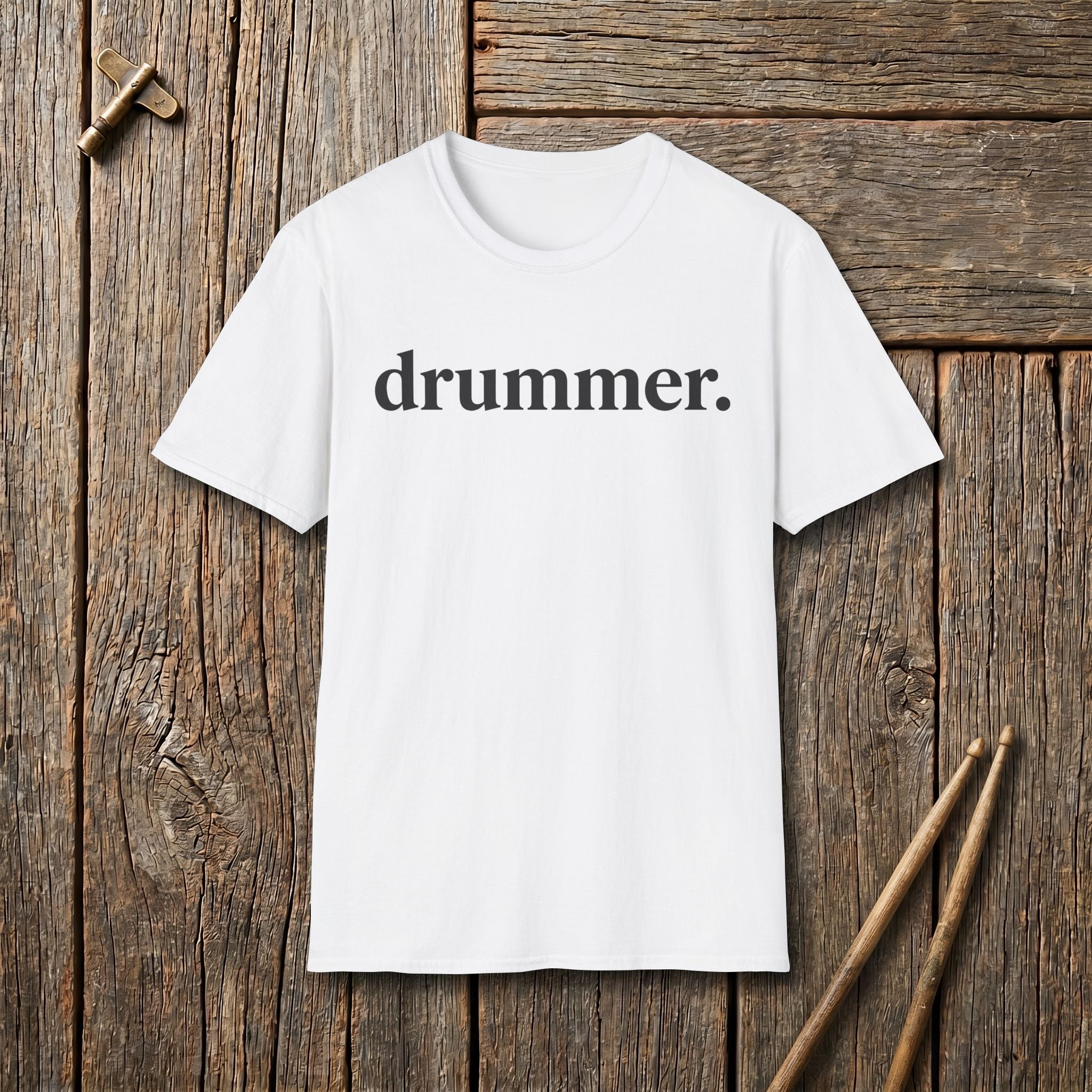 Drummer Text T-Shirt
