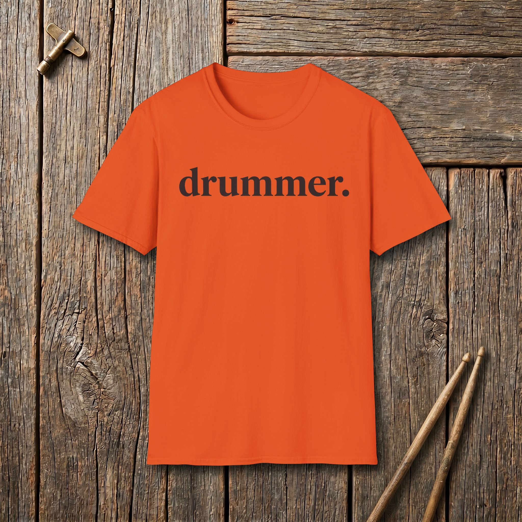 Drummer Text T-Shirt