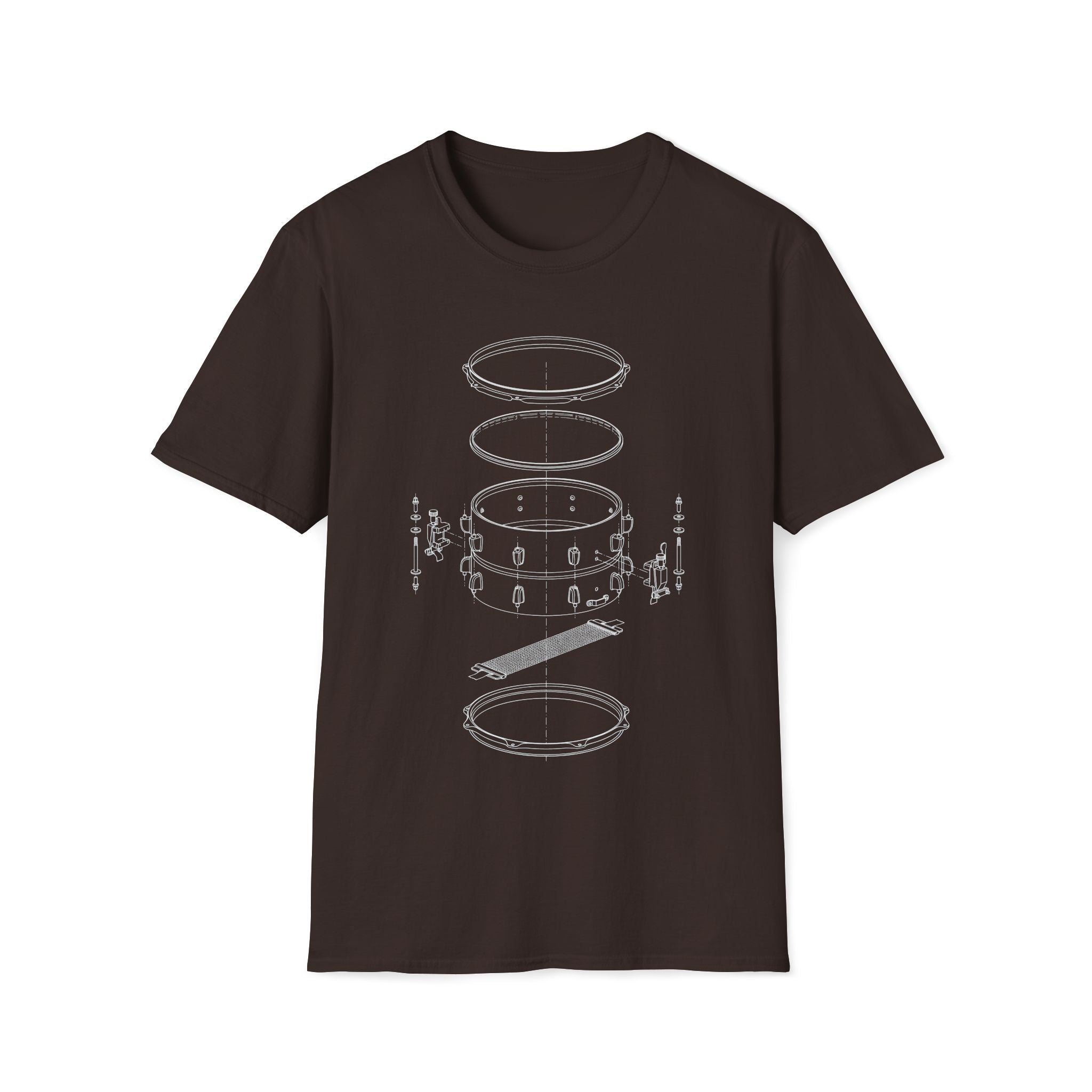 Snare Drum Schematic T-Shirt