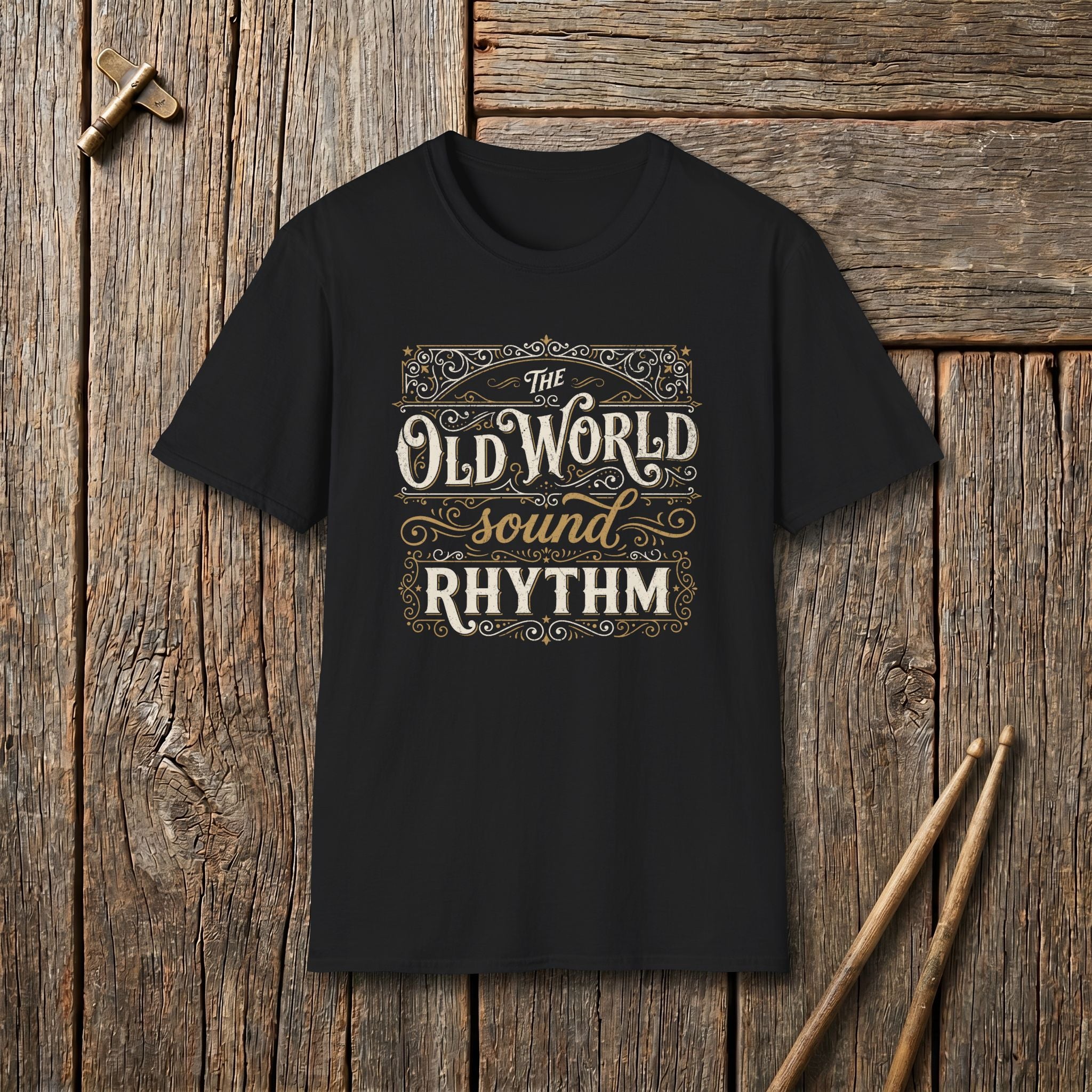 Old World Sound Rhythm Vintage Style T-Shirt