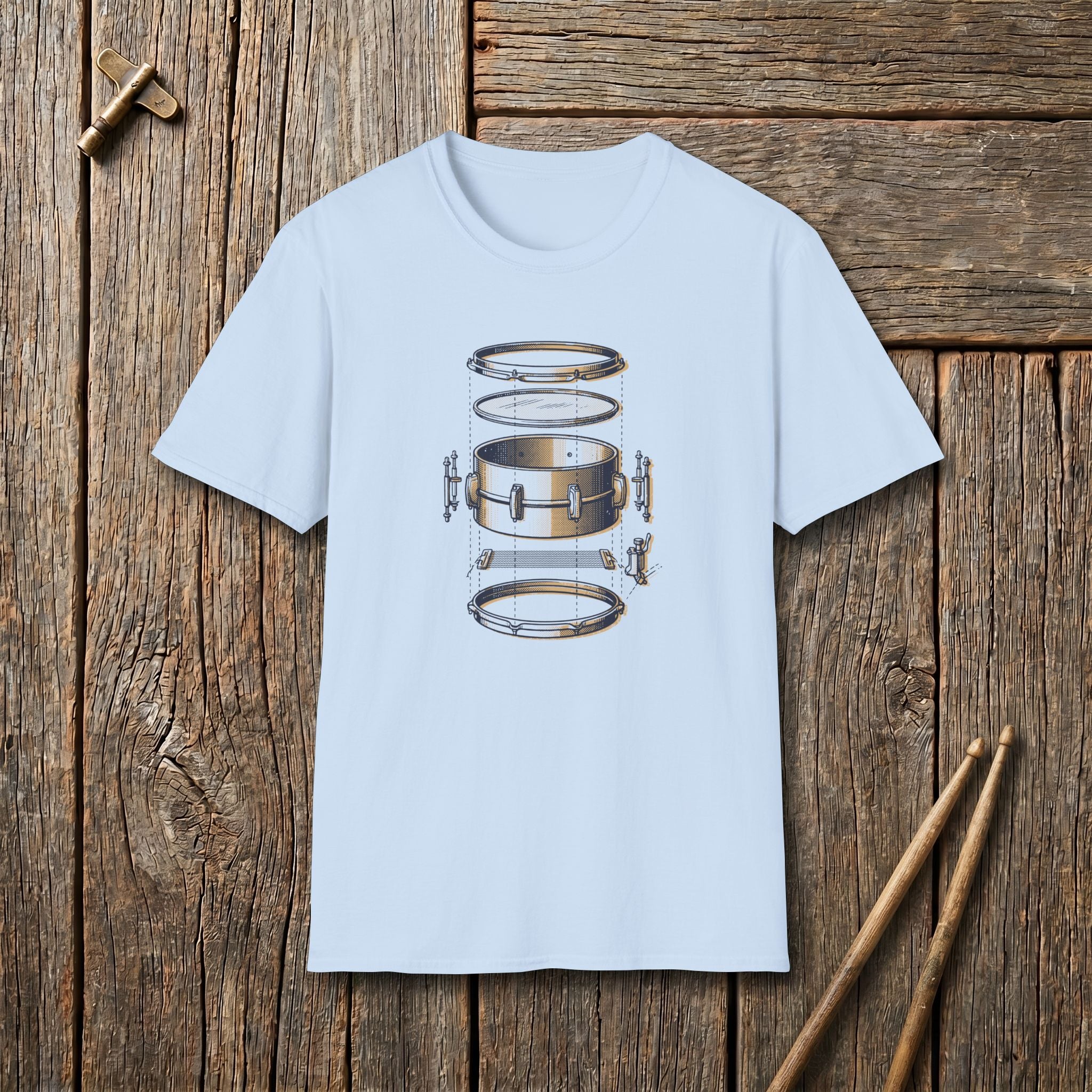 Snare Exploded Drum Kit T-Shirt