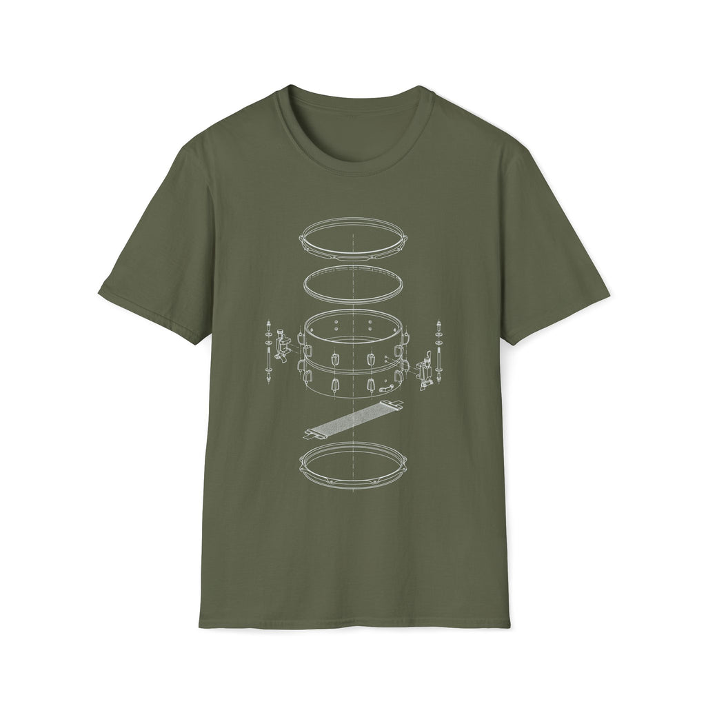 Snare Drum Schematic T-Shirt