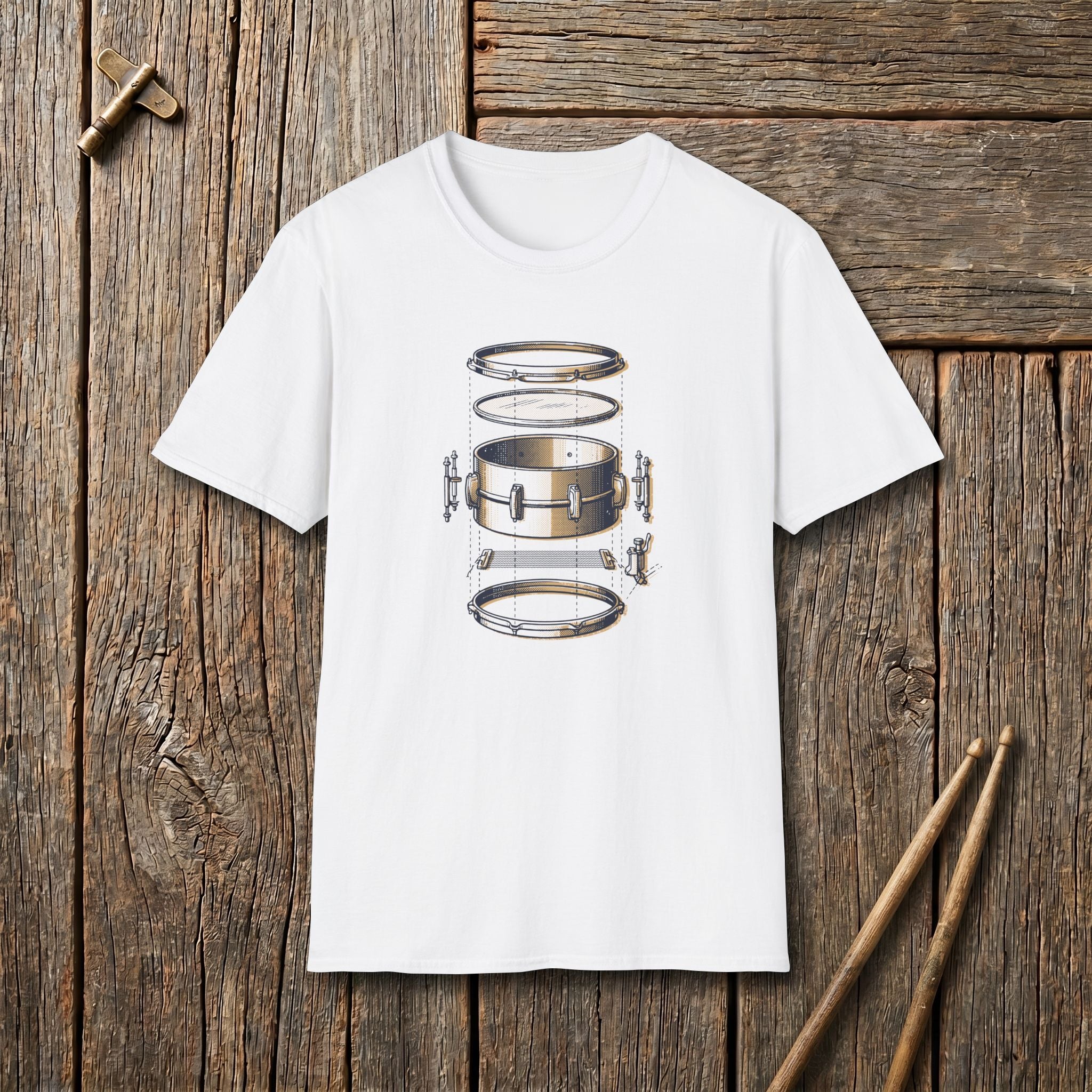 Snare Exploded Drum Kit T-Shirt