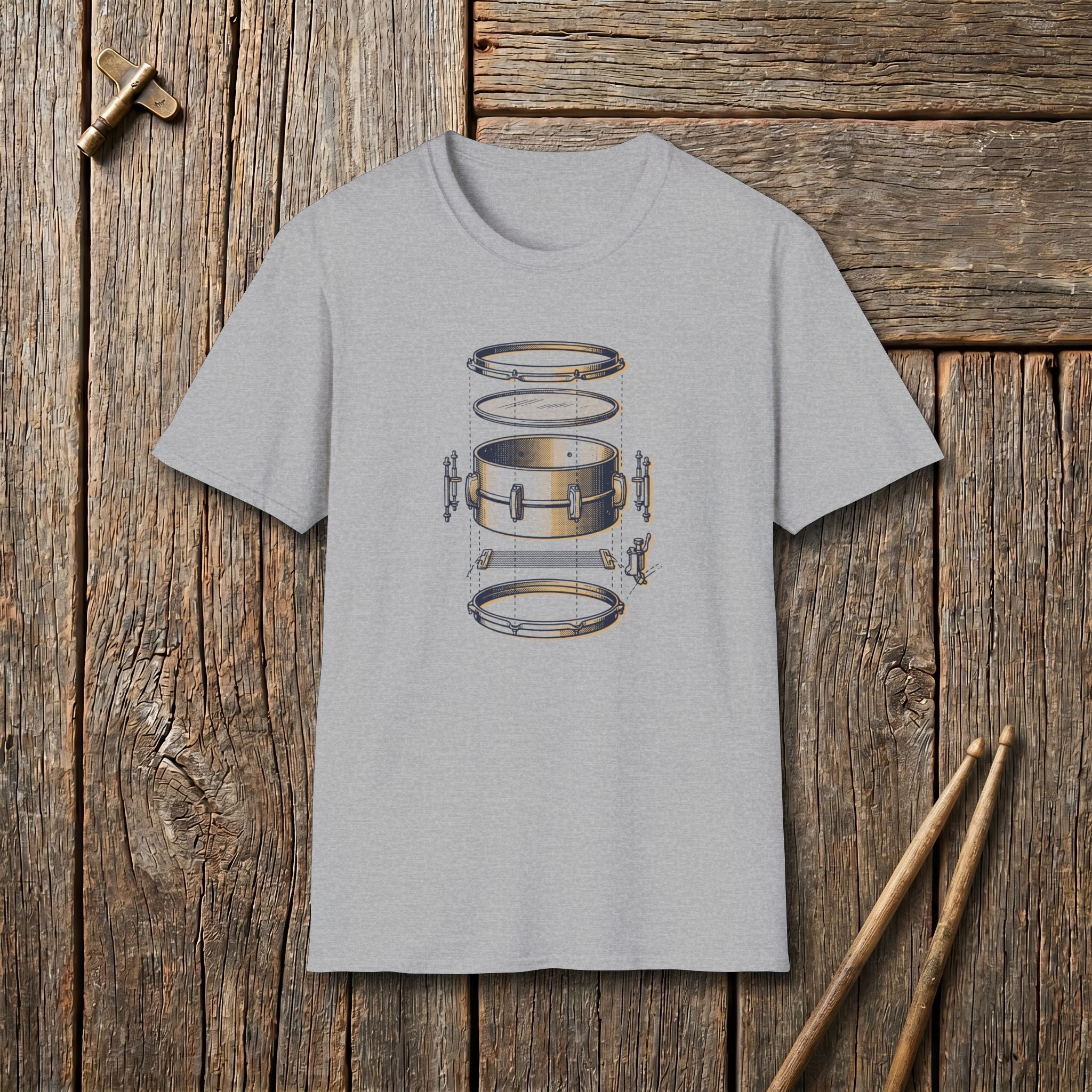 Snare Exploded Drum Kit T-Shirt