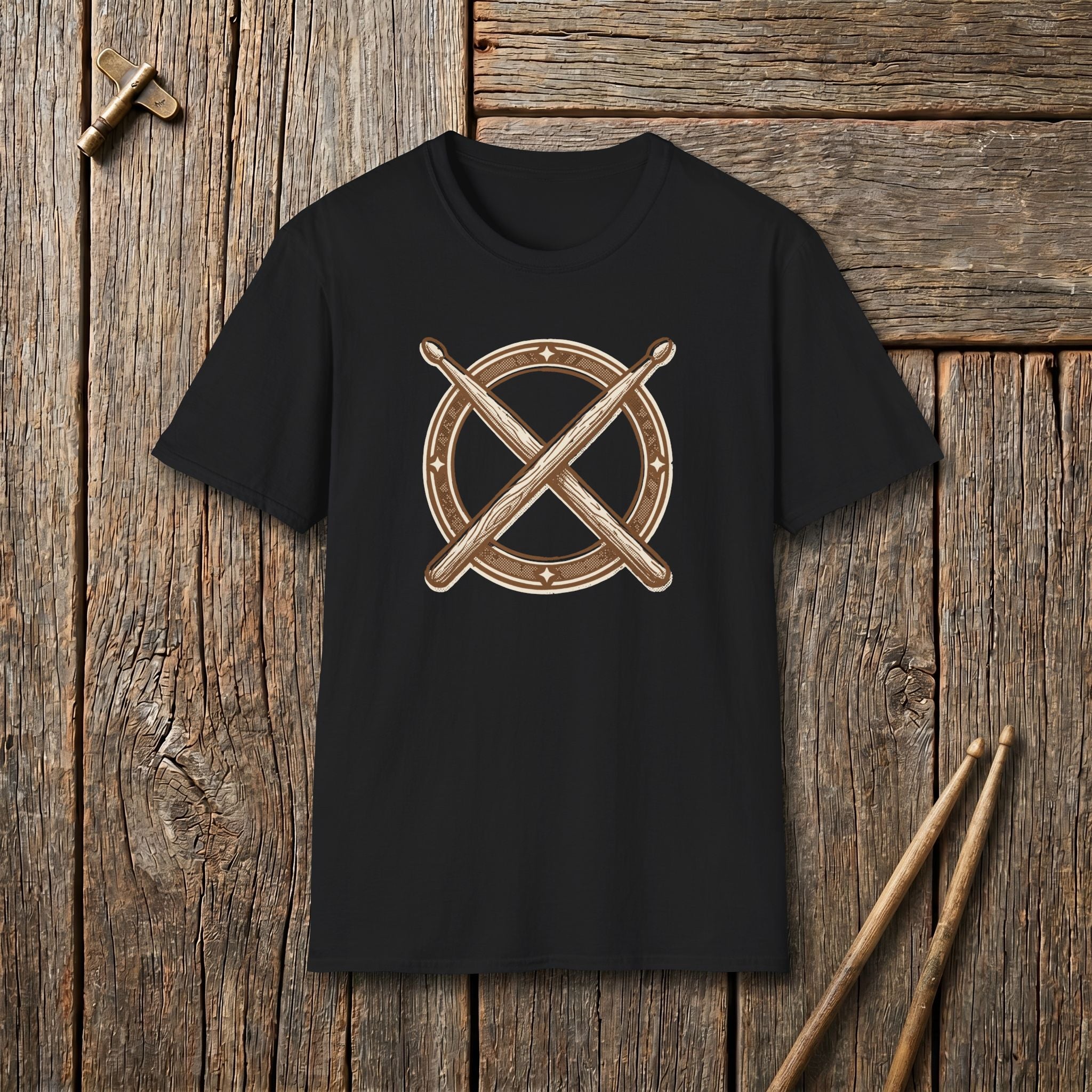 Crossed Sticks Badge T-Shirt