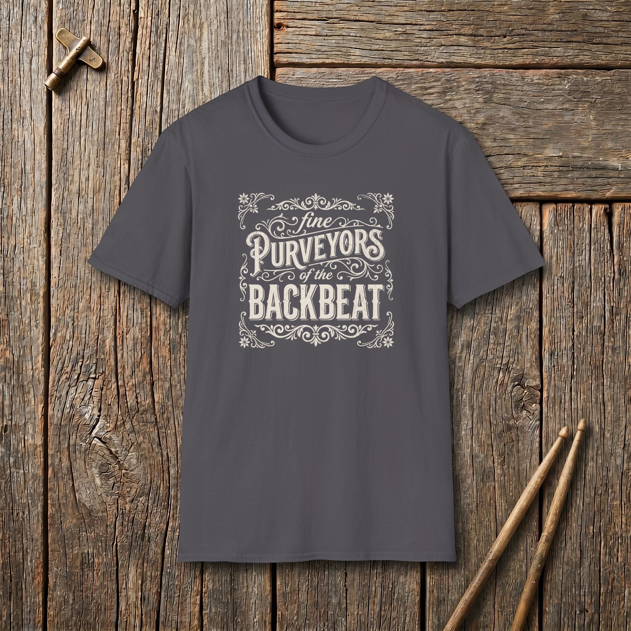 Fine Purveyors of the Backbeat Vintage Style T-Shirt