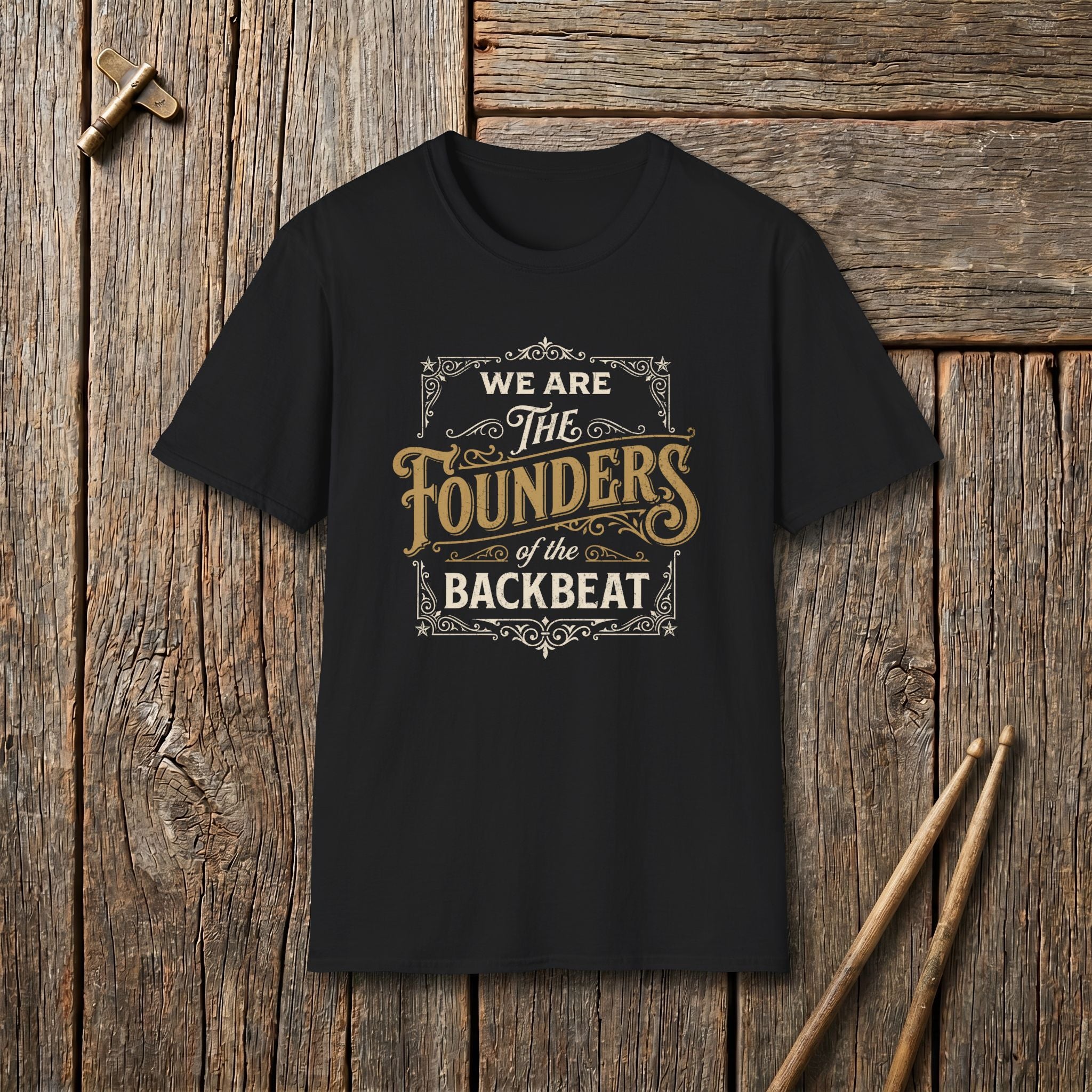 Founders of the Backbeat Vintage Style T-Shirt